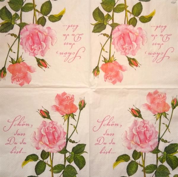 543 Roses - 3-ply -  ( blue) - Ambiente